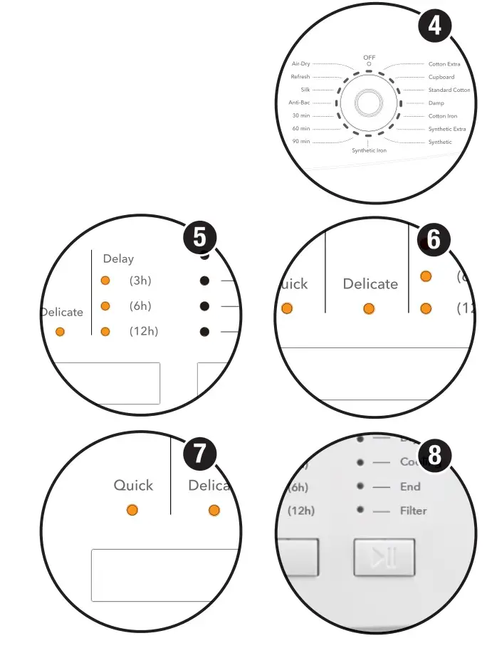 STIRLING STR-CD70W 7kg Vented Dryer - figure 4-8
