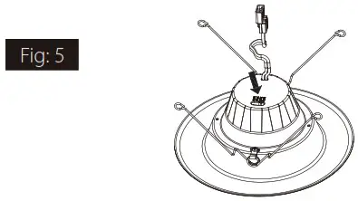 RAB R6R89FA120WS 6 Inch 8 Watt LED Retrofit Downlight - INSTALLATION INSTRUCTIONS 4
