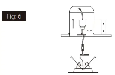 RAB R6R89FA120WS 6 Inch 8 Watt LED Retrofit Downlight - INSTALLATION INSTRUCTIONS 5