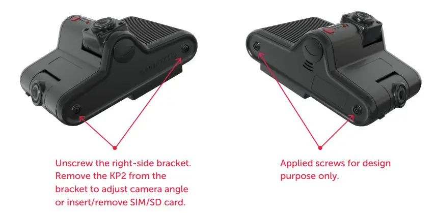 SMARTWITNESS KP2 Pro 4G LTE Fleet Telematics Dash Cam - SIDE