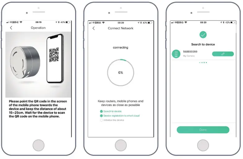 SDETER Smart IP Camera with Battery - Device Menu