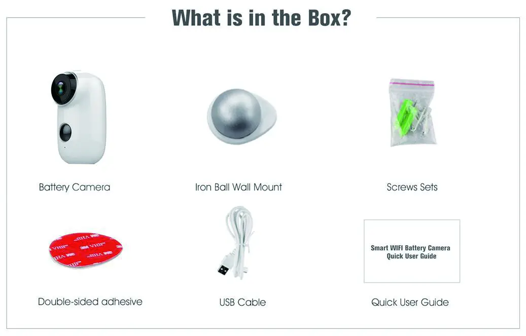 SDETER Smart IP Camera with Battery - camera