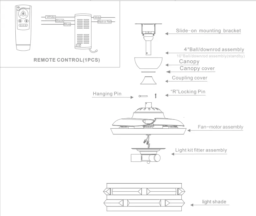 Parrot Uncle F3520110V Ceiling Fan - fig2