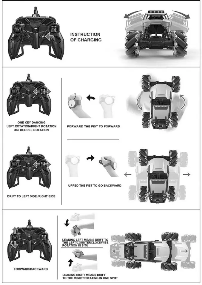 NQD 757 C334 Watch Induction Climbing Drift R C Car - Fig2