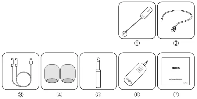 1Mii 2.4G Wireless Microphone System - 1