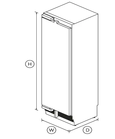 FISHER PAYKEL RS6121FLJK1 Integrated Column Freezer fig 1