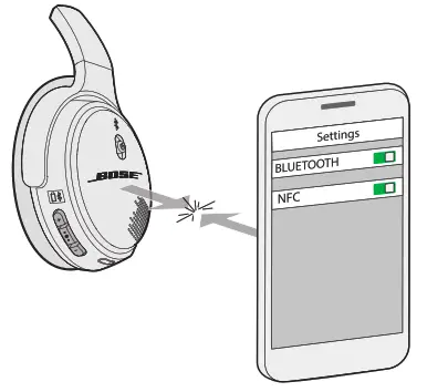BOSE 741158 0020 SoundLink Around Ear Wireless Headphones II - Pairing with NFC