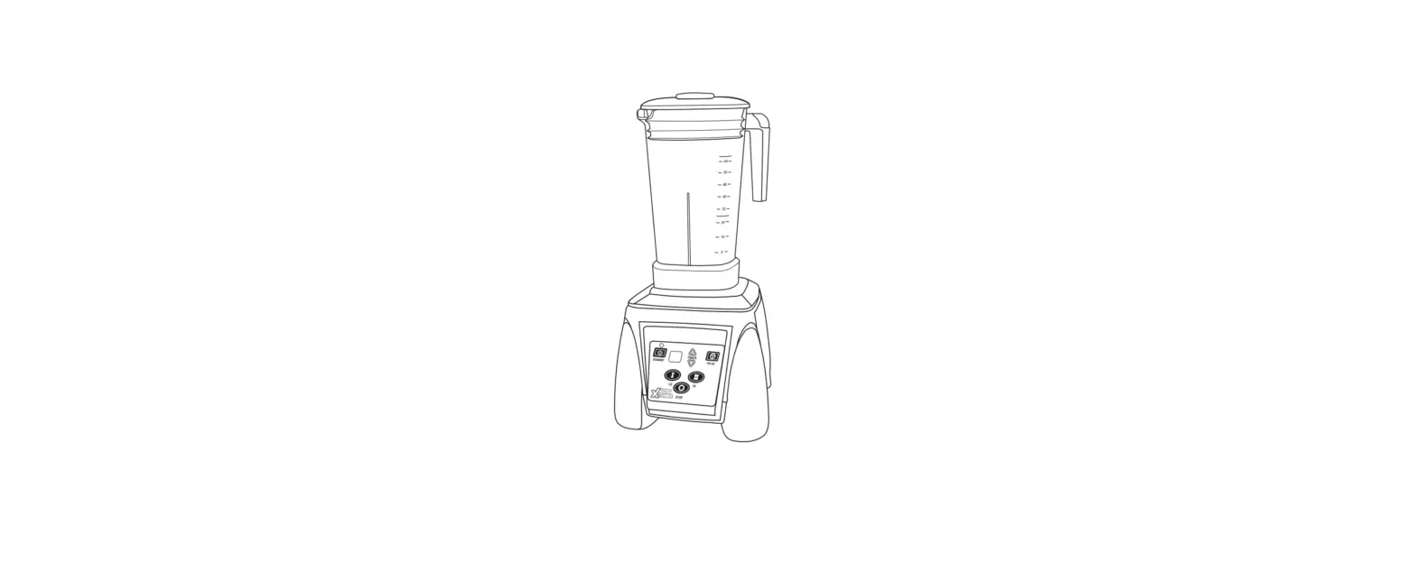 Waring Commercial Mx1100xtx 3.5 Hp Electronic Blender User Guide