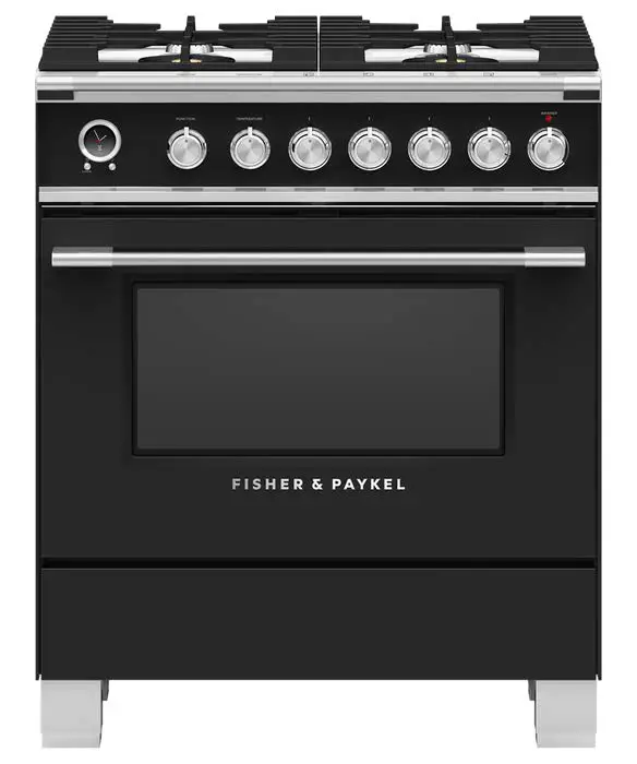 FISHER-PAYKEL-OR30SCG6B1-30-inch-4 Burners-Selfcleaning-Dual-Fuel-Range-product-image