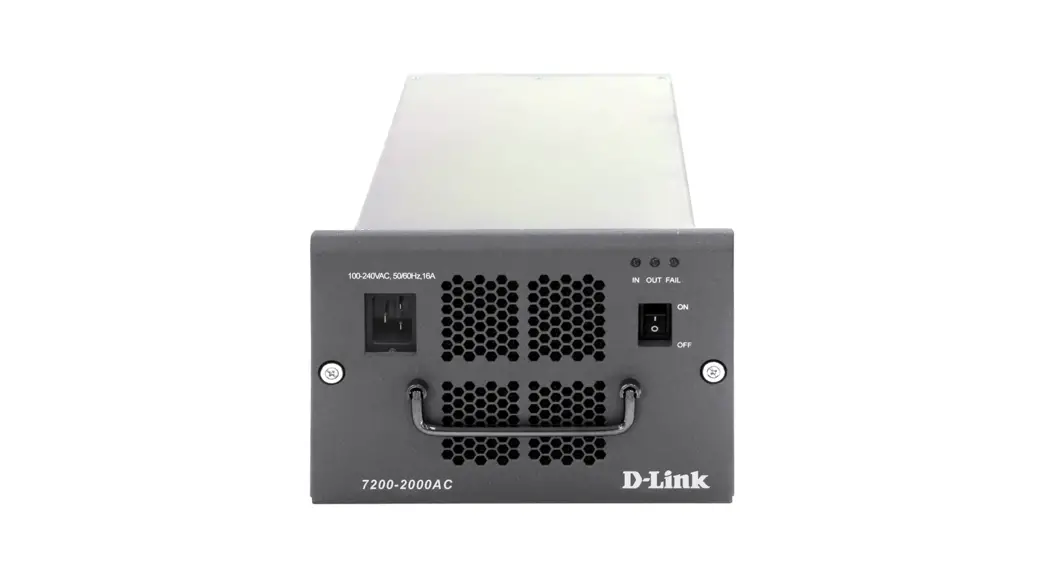 D-link 7200-2000ac 2000 W Redundant Ac Power Supply Instruction Manual