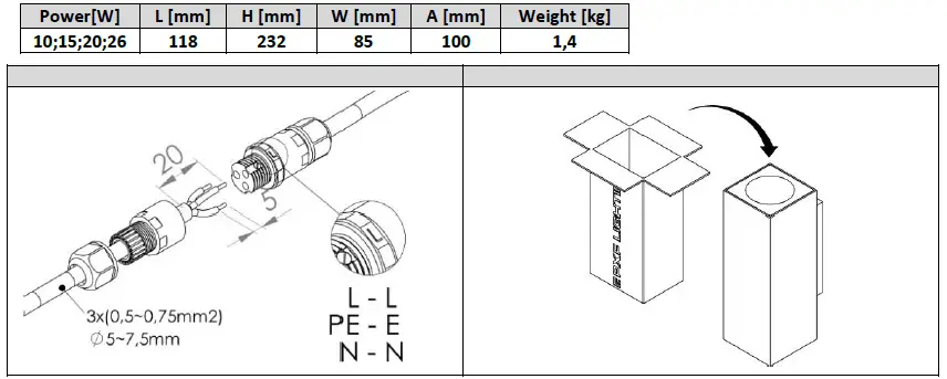 PXF LIGHTING Cubic Wall IP65 LED-FIG-2
