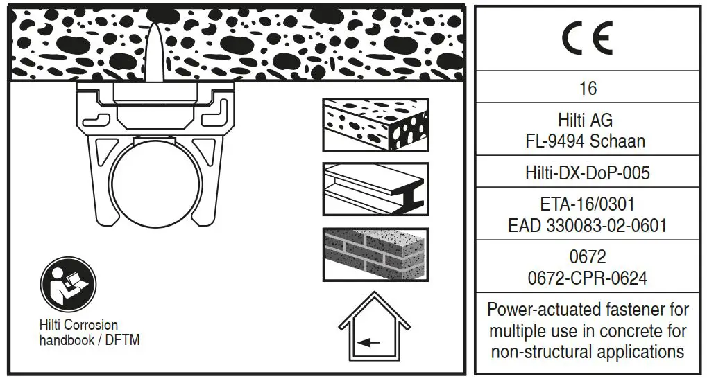 Hilti 285721 X-eks 25 Mx Pipe Clamp Instructions