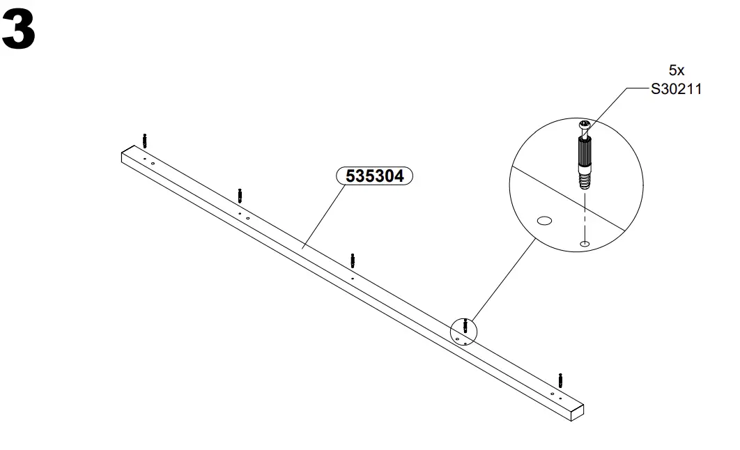 Trondheim Pat 160 TDHL1162 Bed Assembly Instructions illustration