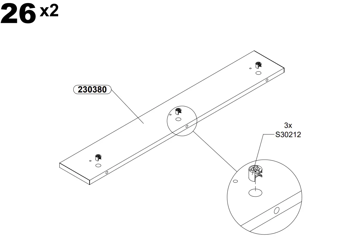 Trondheim Pat 160 TDHL1162 Bed Assembly Instructions illustration
