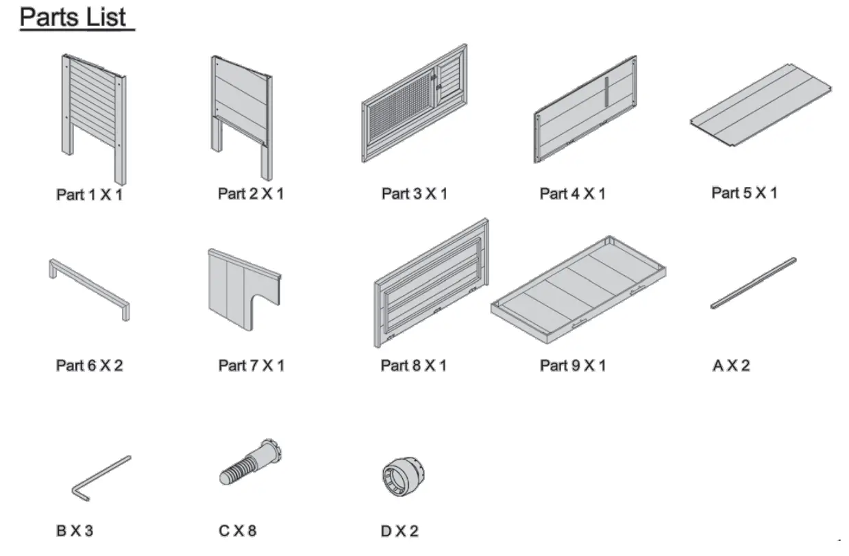 KERBL 81730 Samy Plastic Hutch for Rodents - Fig 1