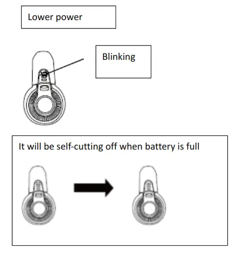 H Koenig UP680 Wireless Handheld Vacuum Cleaner - Blinking