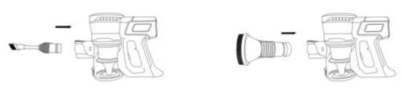 H Koenig UP680 Wireless Handheld Vacuum Cleaner - below showed 1