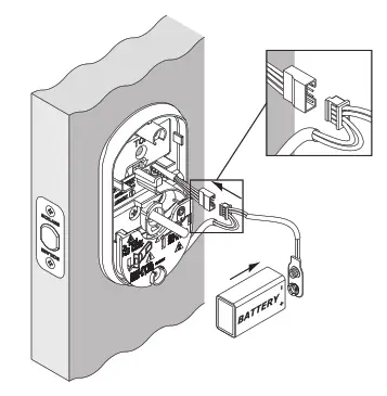 Schlage BE367 - BE367F - Install Battery and Connect Cables