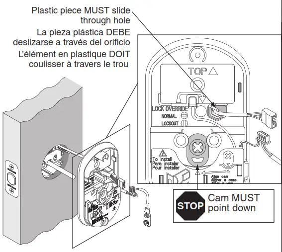 Schlage BE367 - BE367F - Install Inside Mounting Plate