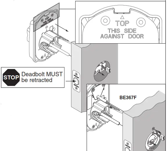 Schlage BE367 - BE367F - Install Keypad Assembly
