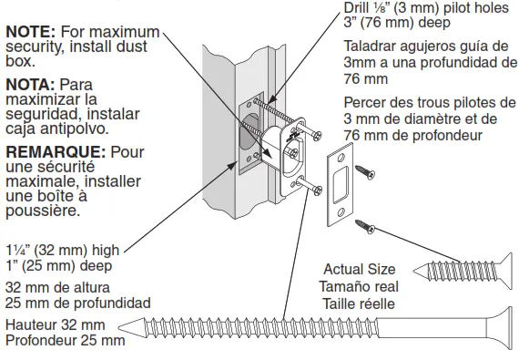 Schlage BE367 - BE367F - Install Strike and Dust Box