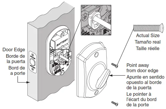 Schlage BE367 - BE367F - Install Thumbturn