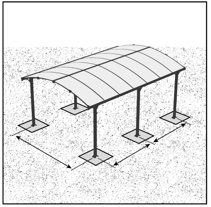 CANOPIA 705516 Arcadia 12 ft x 21 ft Gray-Bronze Carport - fig 6