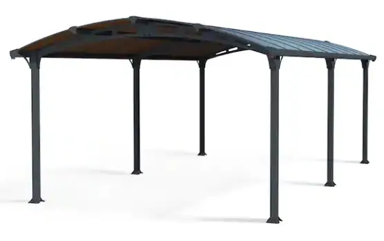 CANOPIA 705516 Arcadia 12 ft x 21 ft Gray-Bronze Carport - fig 7