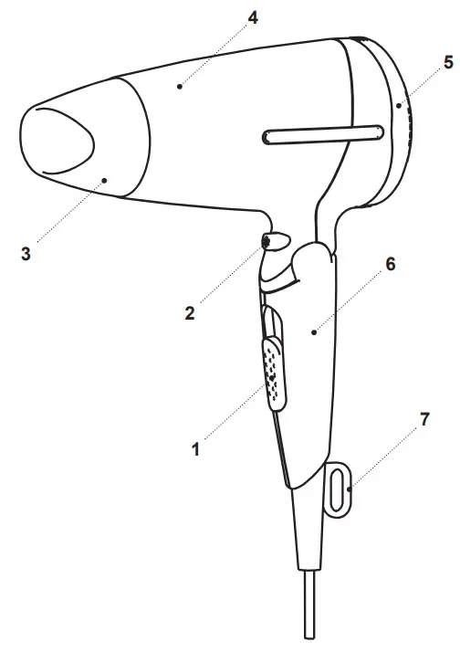 BRAYER BR3020BL Hair Dryer
