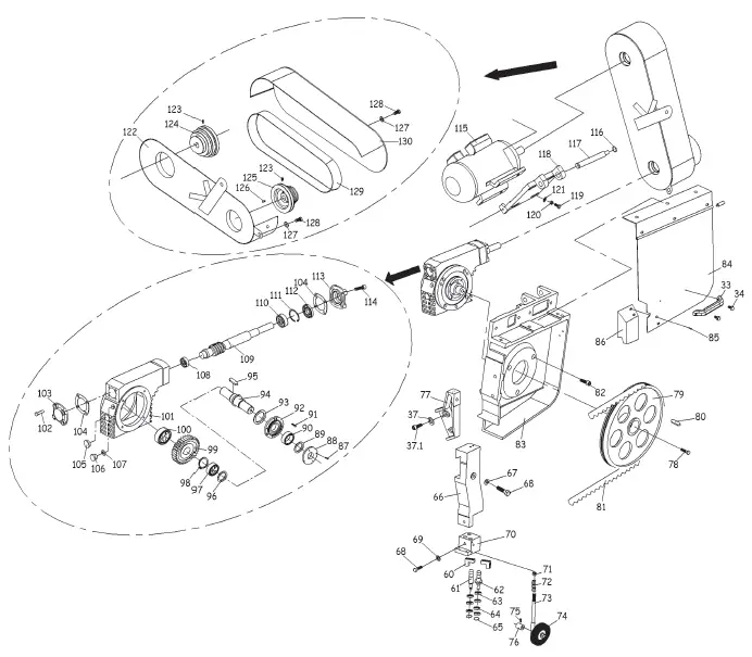 sip 01597 18 Inches Metal Cutting Bandsaw-22