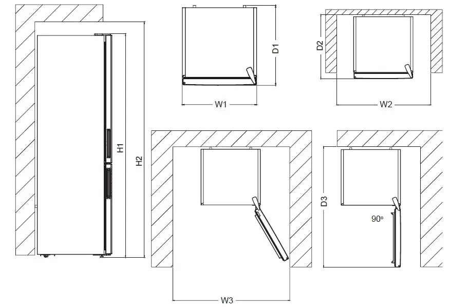 STATESMAN-LF1355W-Built-In-and-Freestanding-Domestic-Fridge-Freezer-fig-7