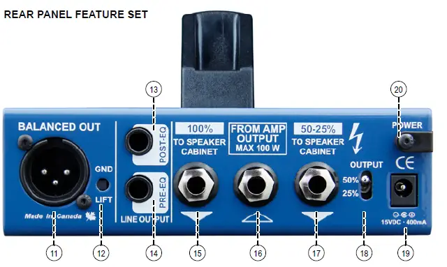 Radial engineering Headload Prodigy Speaker Load Box fig 2