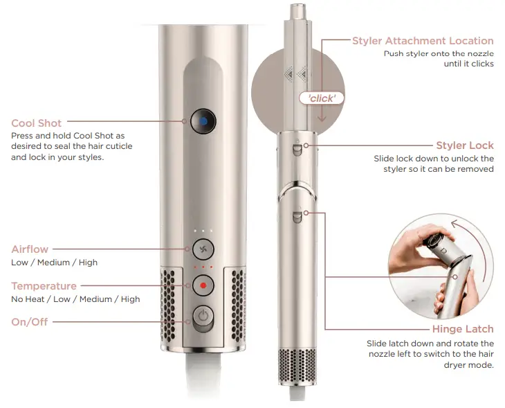 SHARK HD400 Air Styling and Drying System- fig2
