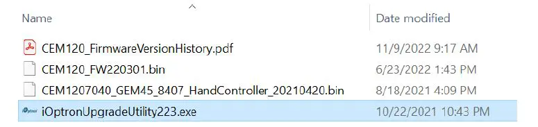 iOptron-CEM120-Firmware-Upgrade-FIG-4