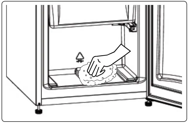 Freezer defrosting process