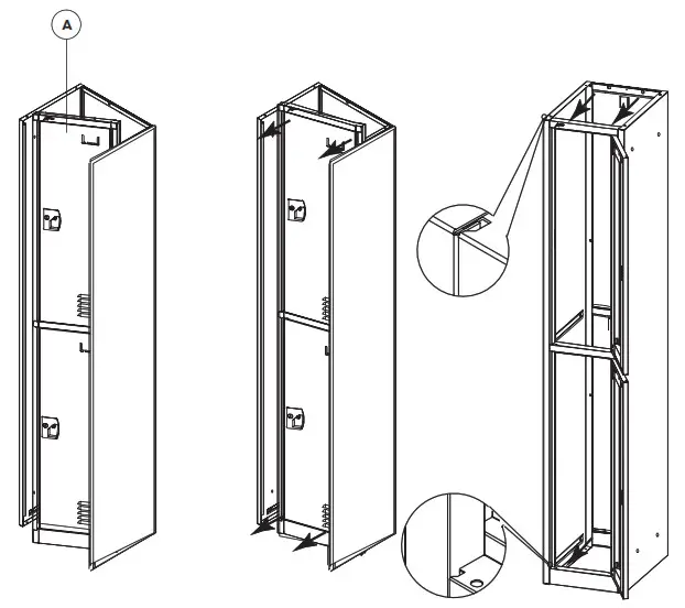ADIR Corp ADI629-202 Double Tier Locker - Assembly Instructions 3