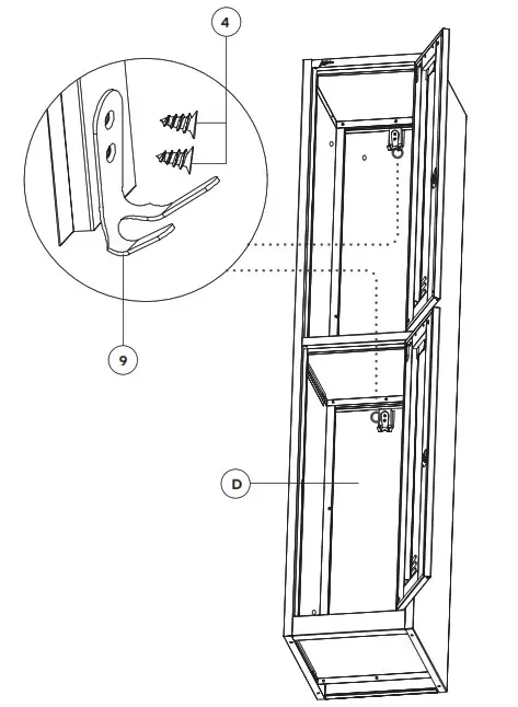 ADIR Corp ADI629-202 Double Tier Locker - Assembly Instructions 5