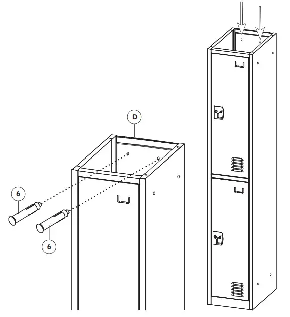 ADIR Corp ADI629-202 Double Tier Locker - Installation Instructions 2