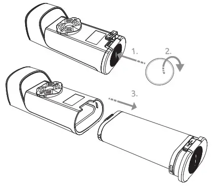 OLIGHT ALLTY 2000 Bicycle Light - HOW TO EXCHANGE BATTERY MODULE