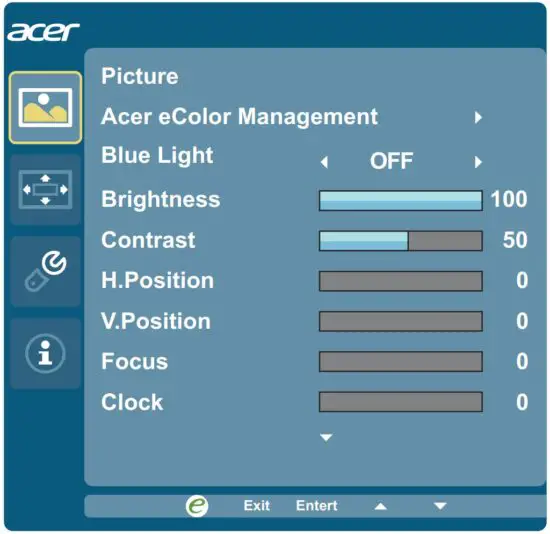 FIG 16 Adjusting the picture quality