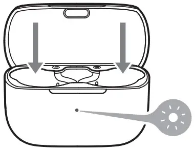 Edifier TWS1 Pro -Charge the charging case