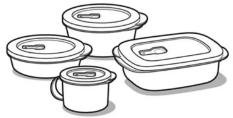 Tupperware CrystalWave 4 Piece Set