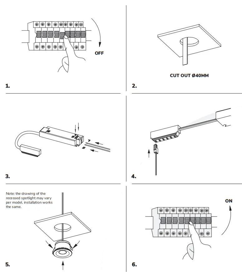 HOFTRONIC 5422000 Series Mini Downlights - fig 1