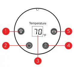 DW DARTWOOD 1000ml (34oz) Small Dehumidifier User Manual - Display and Touch Panel