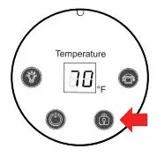 DW DARTWOOD 1000ml (34oz) Small Dehumidifier User Manual - The touch panel will lock after a few minutes