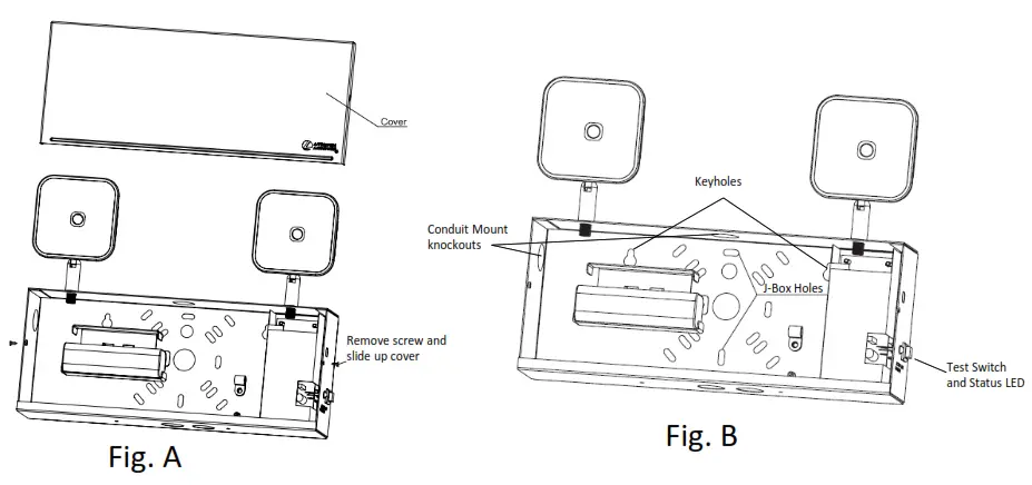 LITHONIA LIGHTING TCU LED Steel Emergency Unit - 1