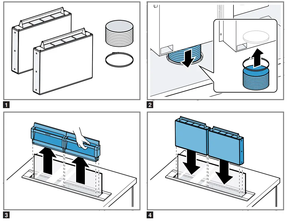GAGGENAU DSZ1WW1J1 BSH Hausgeräte Long Life Recirculation Set - fig 2