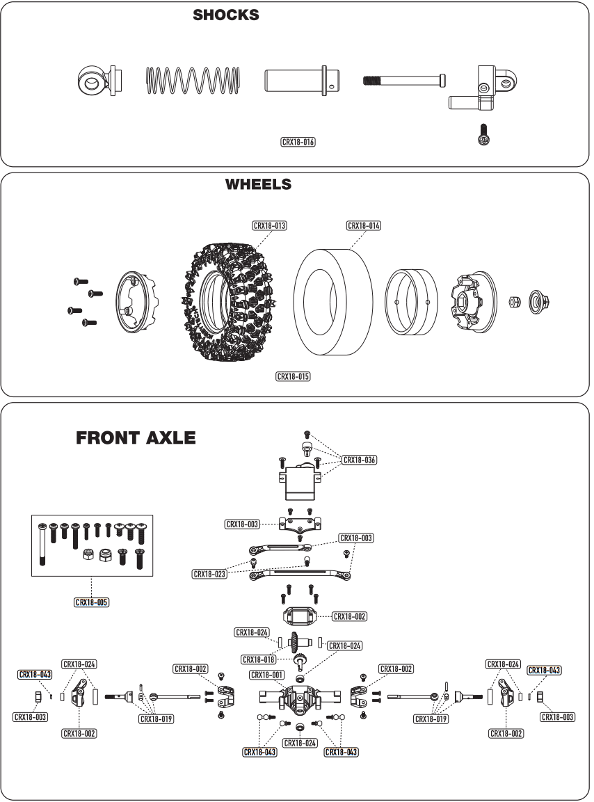 hobbytech CRX18 Flat Cage 6WD Blue - fig 6