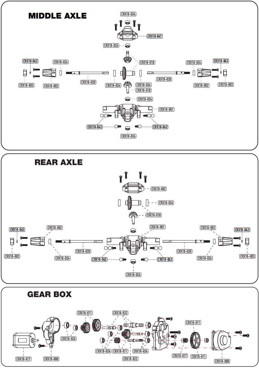 hobbytech CRX18 Flat Cage 6WD Blue - fig 7