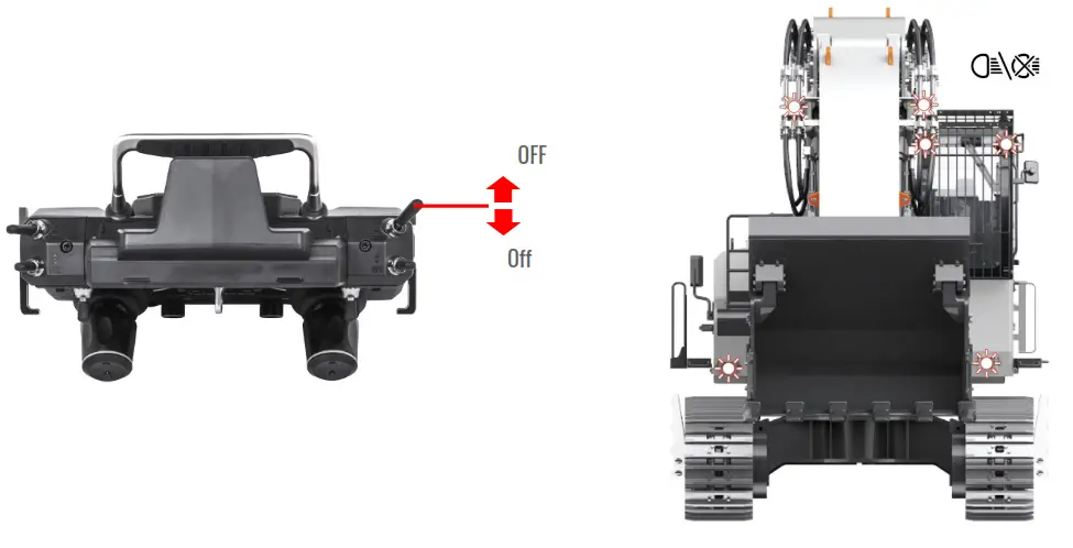 AMEWI K970-200 Kabolite Metal Forward Shovel Hydraulic RTR Excavator - 14